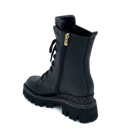 Ботинки Marcelo Lopez черные кожаные демисезонные - фото 3, ER11540 ML