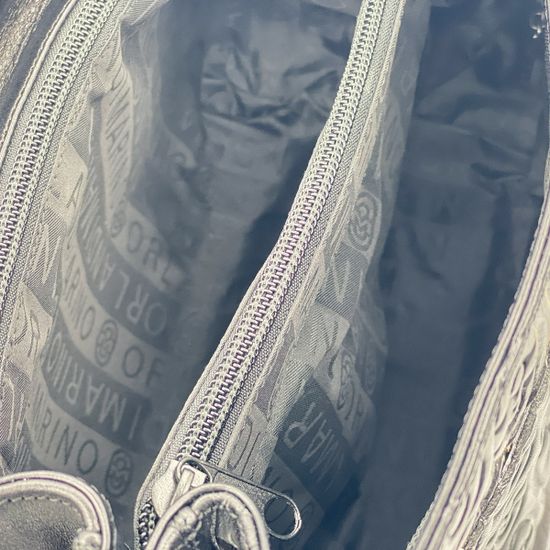 Сумка  Marino Orlandi кожаная лакированная черная - фото 5, 4869 MO COCCO NERO