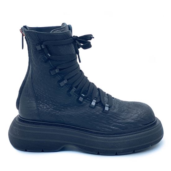 Ботинки 7AM черные кожаные демисезонные - фото 1, 