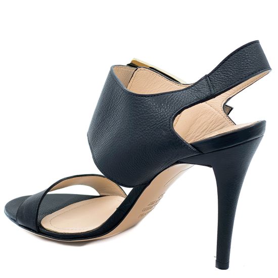 Босоножки Renzi кожаные черные - фото 3, 501408 RZ