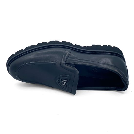 Слипоны Giampieronicola черные кожаные демисезонные - фото 5, 