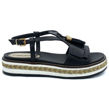 Босоножки Loretta Pettinari черные кожаные - фото 1, 5331 LP