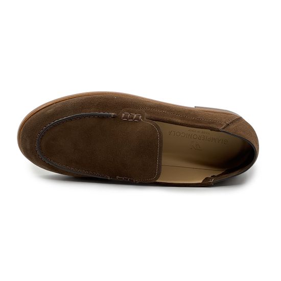 Туфли GIAMPIERONICOLA коричневые замшевые с мягким задником - фото 5, 45702A GPN MORO