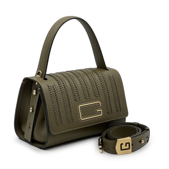 Сумка Gironacci зеленая кожаная - фото 2, 3241 GIR VERDE