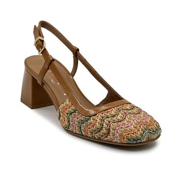 Туфли летние Tiffi бежевые/мультиколор кожа/текстиль - фото 2, TF23/50 TI