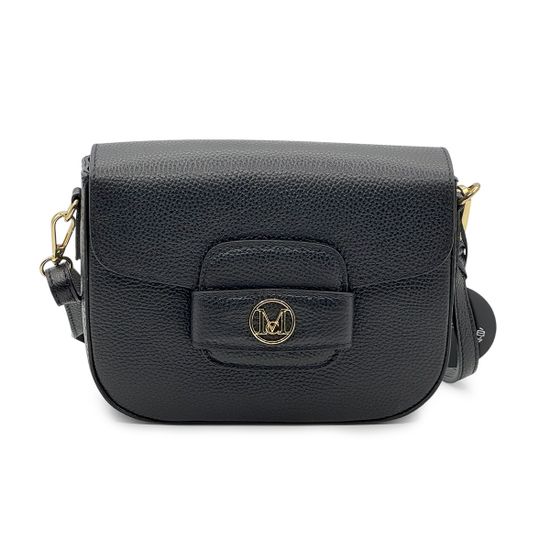 Сумка кросс-боди MOT-CLE кожаная черная - фото 1, VNT MOT NERO