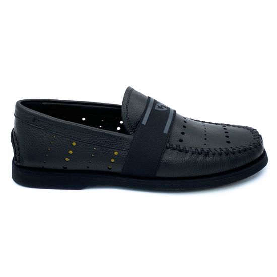 Слипоны Giampieronicola черные кожаные - фото 1, 