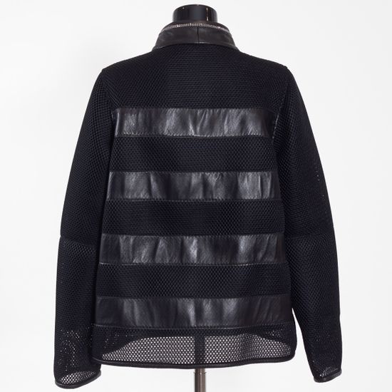 Куртка VOLPI натуральная кожа черного цвета с перфорацией - фото 4, 1877 VO