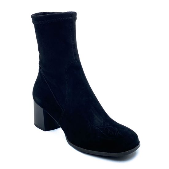 Ботильоны Cover черные замшевые байка - фото 2, 329402-1 COV