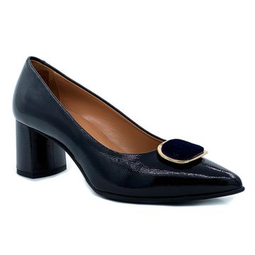 Туфли женские Donna Soft наплак темно-синие - фото 2, DS0403 DS
