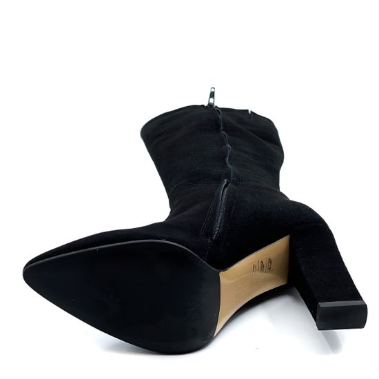 Сапоги Isabelle черные замшевые байка - фото 4, A327 ISAB