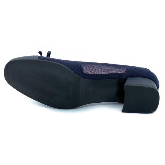 Туфли Donna Soft синие комбинация кожи и текстиля - фото 4, 