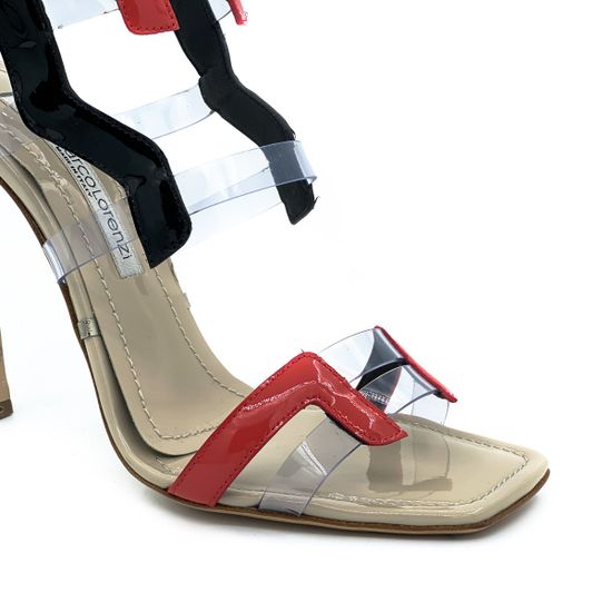 Босоножки Gianmarco Lorenzi черно-красные - фото 6, 