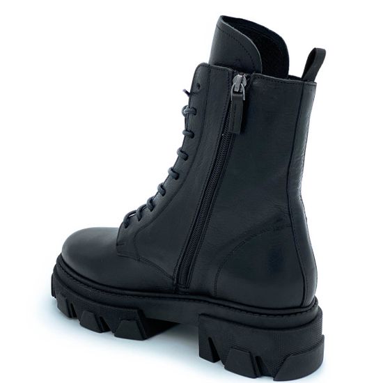 Ботинки Mimmu черные кожаные демисезонные - фото 3, ER5154 MIM NAPPA