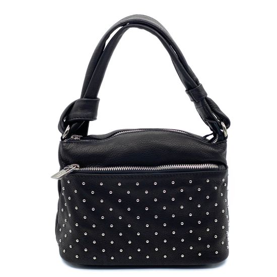 Сумочка Renato Angi черная кожаная - фото 3, 