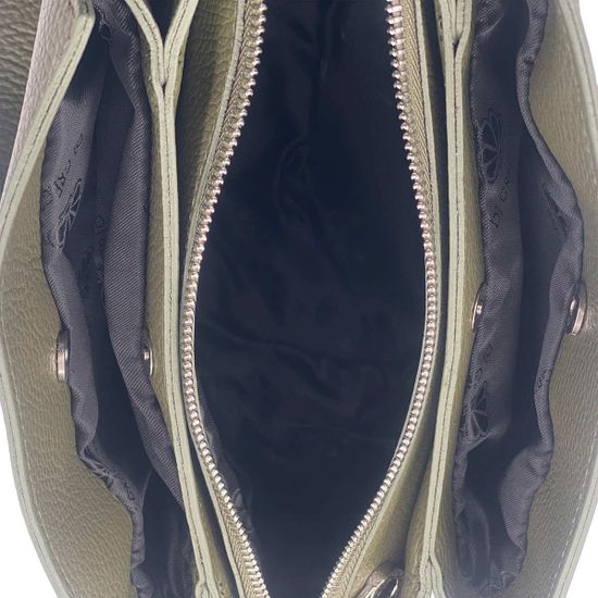 Сумка Di Gregorio зеленая кожаная - фото 5, 