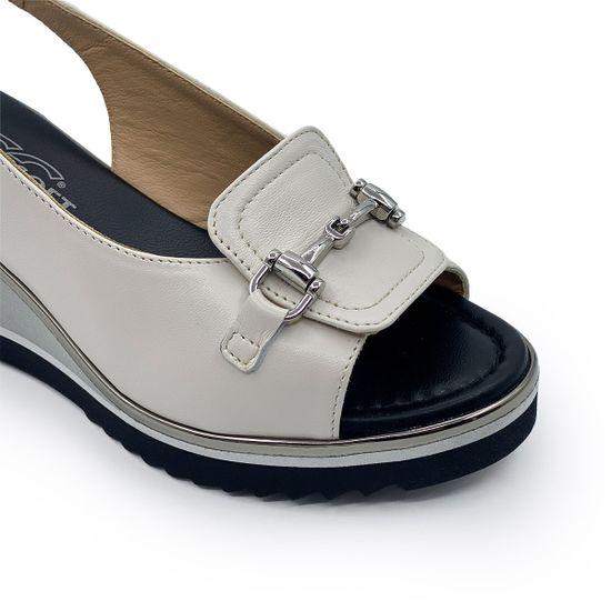 Босоножки Donna Soft бежевые кожаные - фото 6, DS2054 DS