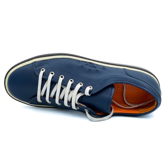 Кеды Giampieronicola синие кожаные - фото 5, 