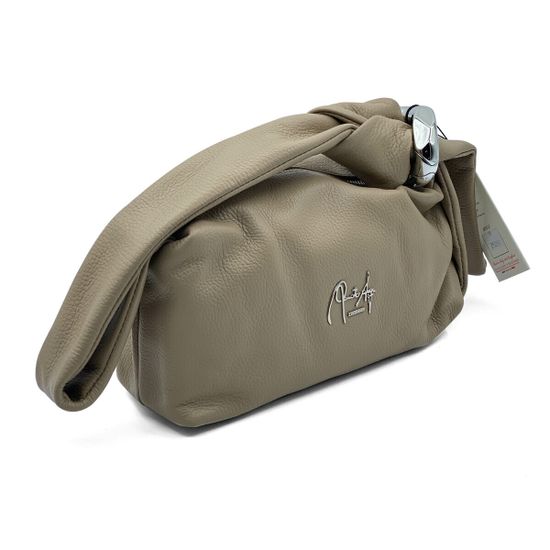 Сумка Renato Angi бежевая кожаная - фото 2, 