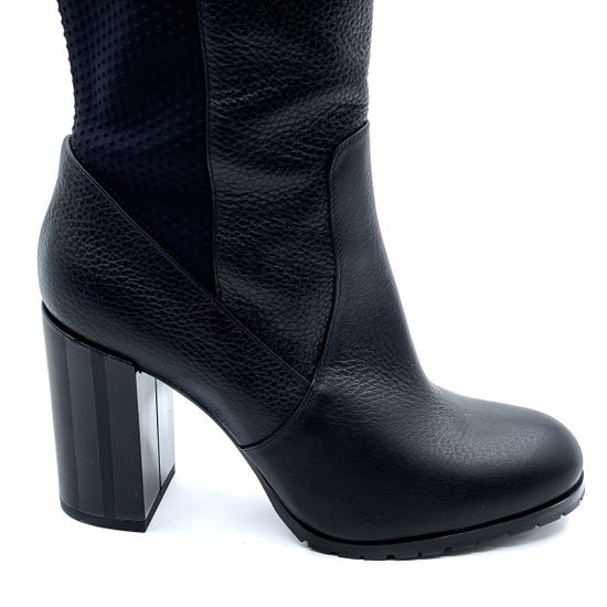 Сапоги Giorgio Piergentili кожа черная байка - фото 5, 