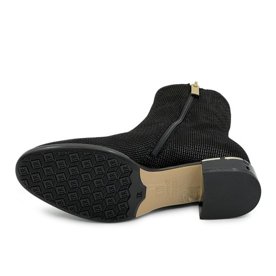 Ботильоны Ilasio Reanzoni черные замшевые на байке - фото 4, 4354 IR NERO