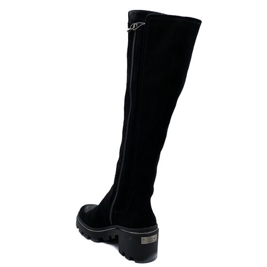 Сапоги Mara черные замшевые демисезонные - фото 3, 