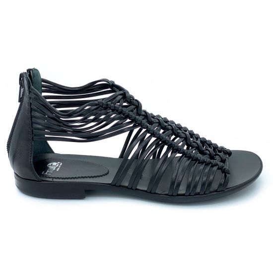 Босоножки Fru.it черные кожаные - фото 1, 