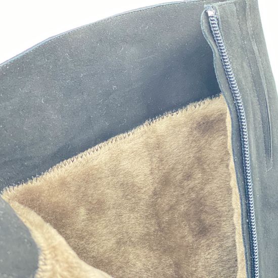 Сапоги Kelton черные замшевые МЕХ - фото 5, 