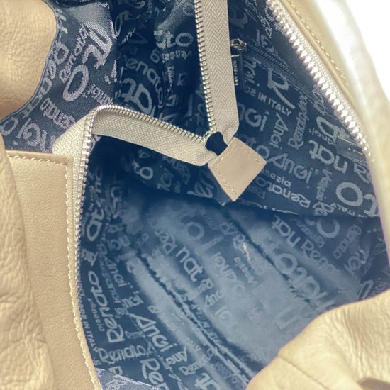 Сумка Renato Angi бежевая кожаная - фото 4, 2704581 RA BEIGE