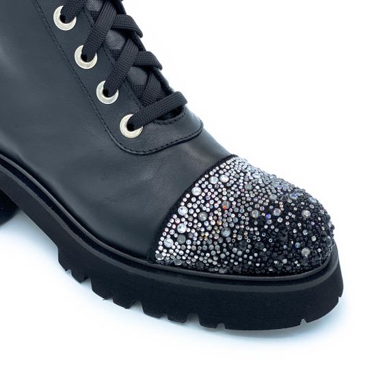 Ботинки Tiffi черные кожаные демисезонные - фото 6, A383 TI