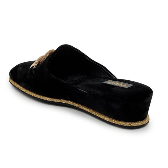 Сабо NILA NILA черные велюровые - фото 3, PERF08S NIL