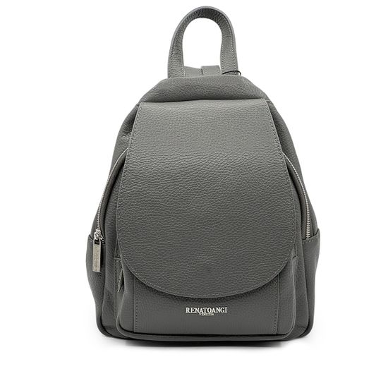 Сумка-рюкзак Renato Angi серая кожаная - фото 1, 3360401 RA GRIGIO