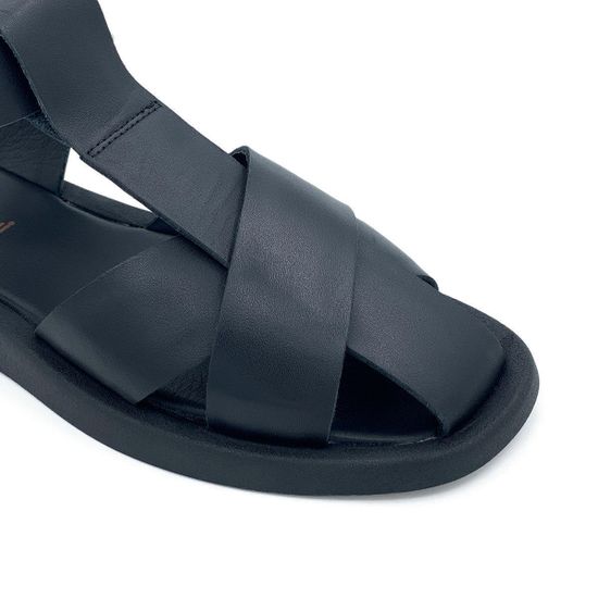 Сандалии Tuffoni кожаные черные - фото 6, 5223043LL TUF