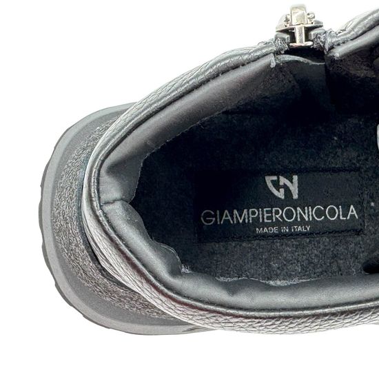 Ботинки GIAMPIERONICOLA черные/бордовые кожаные на байке - фото 7, N393158 GPN NERO/BORDO