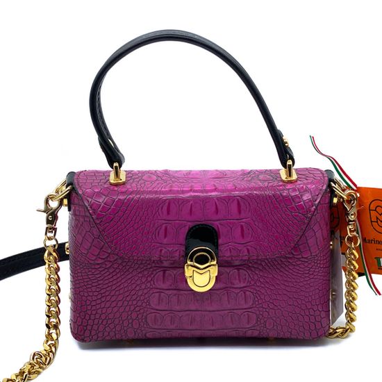 Сумка Marino Orlandi фуксия кожаная - фото 1, 