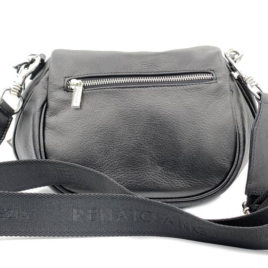 Сумочка Renato Angi черная кожаная - фото 3, 