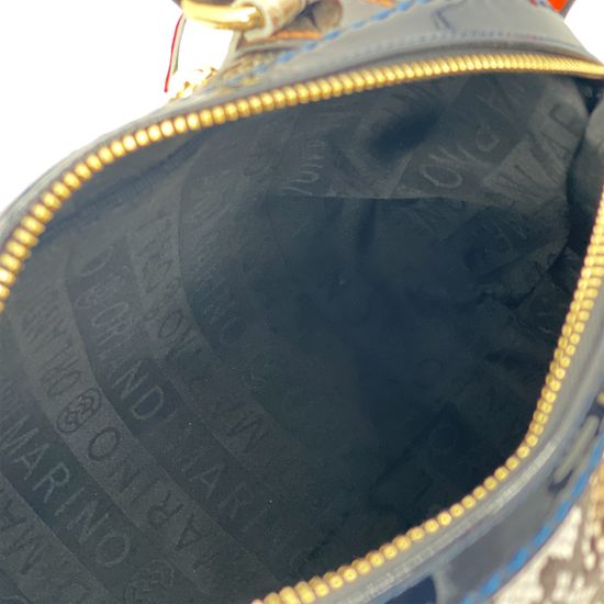 Сумка Marino Orlandi серая кожаная питон - фото 5, 