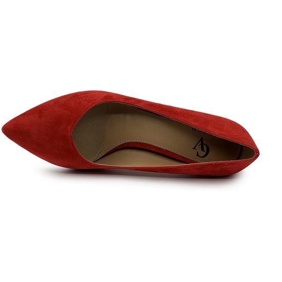 Туфли CV COVER красные замшевые - фото 5, AV10-90-17 COV ROSSO