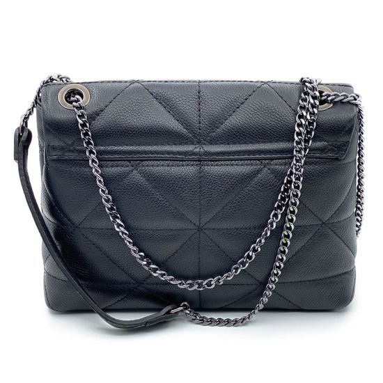 Клатч Di Gregorio черный кожаный - фото 3, 