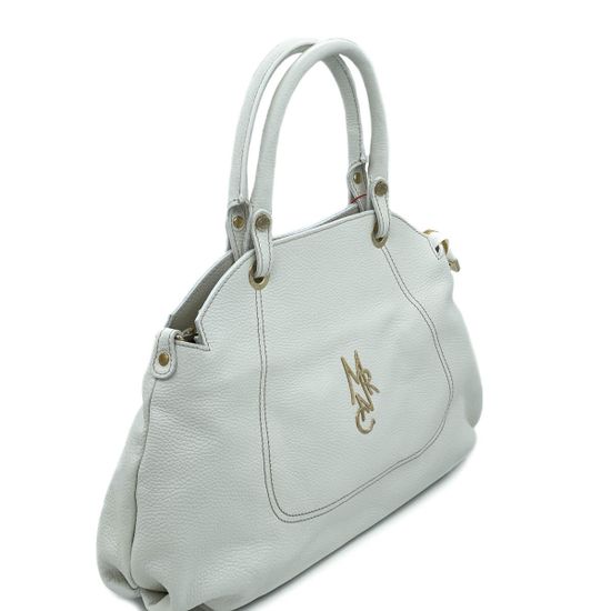 Сумка Marina Creazioni белая кожаная - фото 2, 