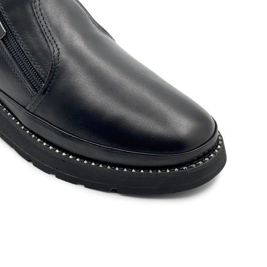 Полуботинки LAB MILANO черные кожаные на меху - фото 6, 0452617 LAB NERO