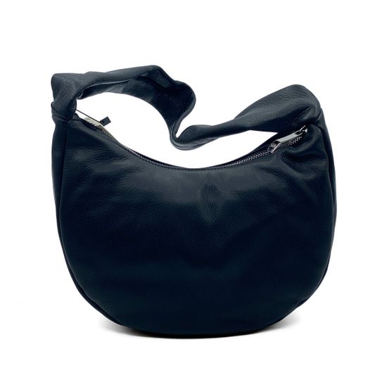 Сумка-банан Renato Angi  черная кожаная - фото 3, 3001881 RA