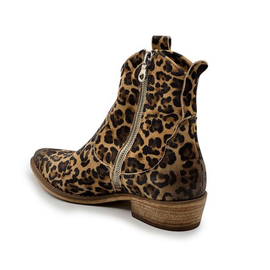 Казаки MIMMU леопардовые замшевые демисезонные - фото 3, M374M8 MIM LEO