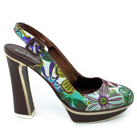 Босоножки Baldinini мультиколор кожаные - фото 1, 