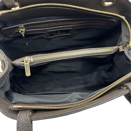 Сумка Marina Creazioni коричневая кожаная - фото 5, 