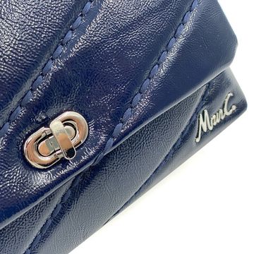 Сумка Marina Creazioni синяя из стеганой лакированной кожи - фото 2, B6714  MC BLU LAK