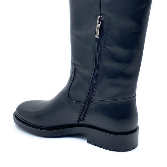 Сапоги Tuffoni черные кожаные МЕХ (мех до щиколотки) - фото 5, 1722019LE  TUF