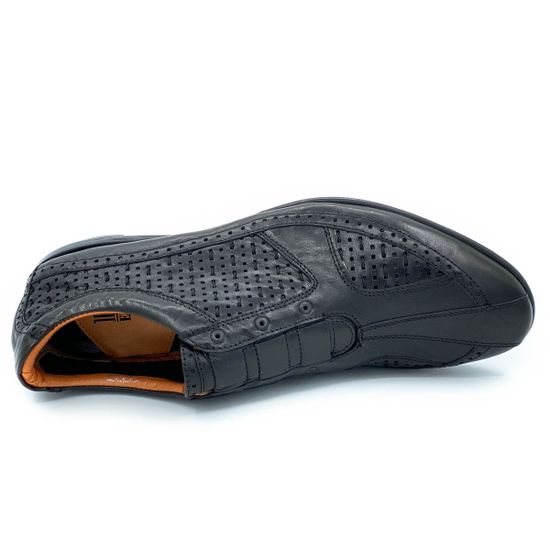 Туфли Ernesto Dolani черные кожаные - фото 5, 