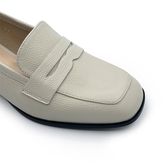 Лоферы CVCOVER кожаные бежевые - фото 6, 852011 COV