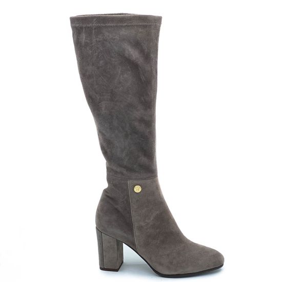 Сапоги Giada Gabrielli серо-бежевые замшевые на меху - фото 1, 1333 GABR TAUPE2